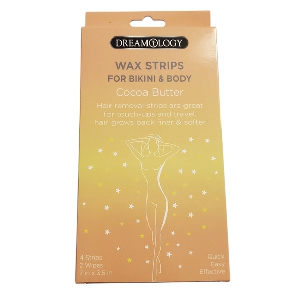 New Dreamology Cocoa Butter Bikini & Body Wax Strips Hair Removal 2 pk - Picture 2 of 4